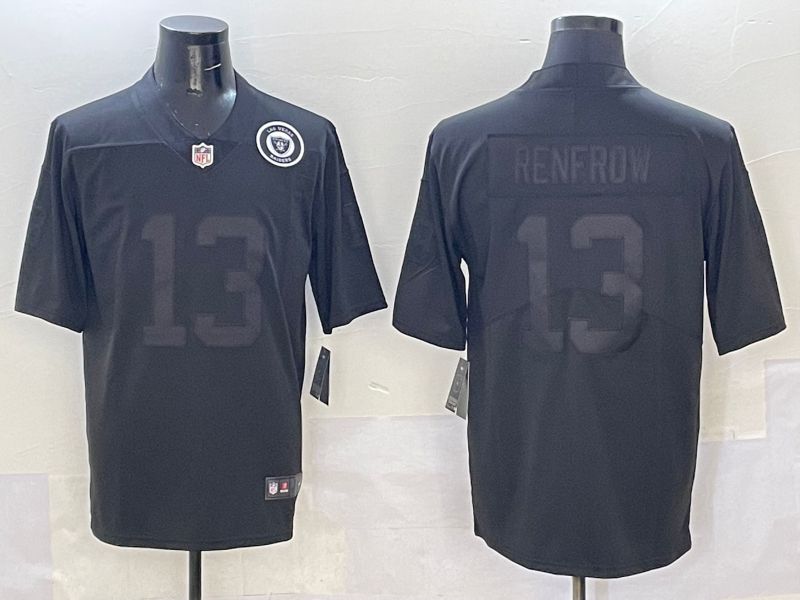 Men 2025 Oakland Raiders 13 Renfrow Black Nike Limited NFL Jersey style 4